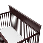 Storkcraft Carmel 5-in-1 Convertible Crib (Espresso) - GREENGUARD Gold Certified, Converts to Toddler Bed & Full-Size Bed, Fits Standard Full-Size Crib Mattress, 4 Adjustable Mattress Heights