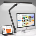 KableRika LED Desk Lamp with Clamp, 17W Super Bright Architect Swing Arm Desk Light for Home Office, Eye-Caring Task Table Lamp, Dimmable&6 Color Modes, Great Range of Motion for Office Lighting