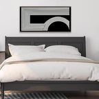 Abstract Wall Art Modern Canvas Art Wall Decor Minimalist Wall Art Geometric Line Canvas Artwork Print Paintings Black And White Wall Art Modern Picture For Bedroom Art Office Home Wall Decor 20"X 40"