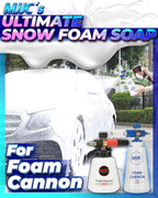 MJJC Foam (128 fl oz) Ultimate Snow Foam Car Wash Soap Specialized Car Shampoo for Foam Cannon and Pressure Washer, Safe for Cars (pH Neutral, 10x Concentrated) (Refreshing cider aroma)