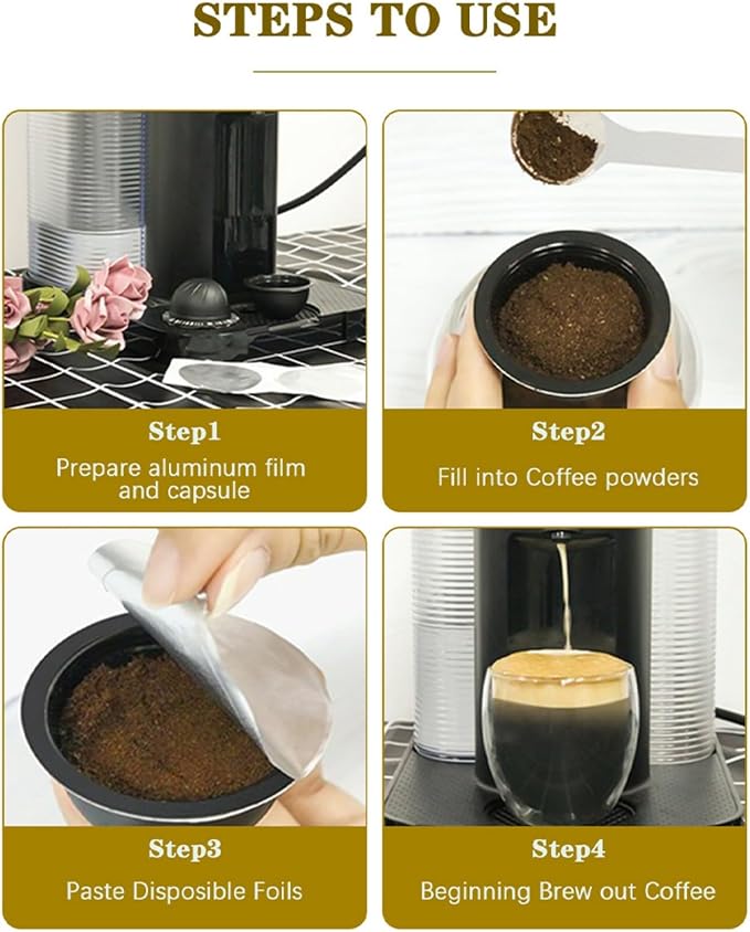 Of 100 Coffee Pods Sealing Covers Coffee Pods Foil Lid 45mm Stickers for Home and Commercial Use Home Brewing Supplies