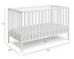 Suite Bebe Palmer 3 in 1 Convertible Crib - Quick Ship, Baby Blue
