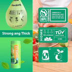 GreFusion Compostable Trash Bags 21 gallon,20 Count,Extra Thick 1.28 Mills,Fits13-25 gallon trash can, Extra Strong and thick,Compostable Lawn & Leaf Yard Waste bags,ASTM D6400,Bpi Certified