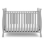 Storkcraft Maxwell Convertible Crib (Pebble Gray) – GREENGUARD Gold Certified, Converts to Toddler Bed and Daybed, Fits Standard Full-Size Crib Mattress, Classic Crib with Traditional Sleigh Design