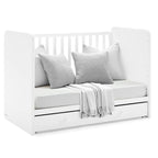 GAP babyGap Graham 4-in-1 Convertible Crib with Storage Drawer - Greenguard Gold Certified, Bianca White