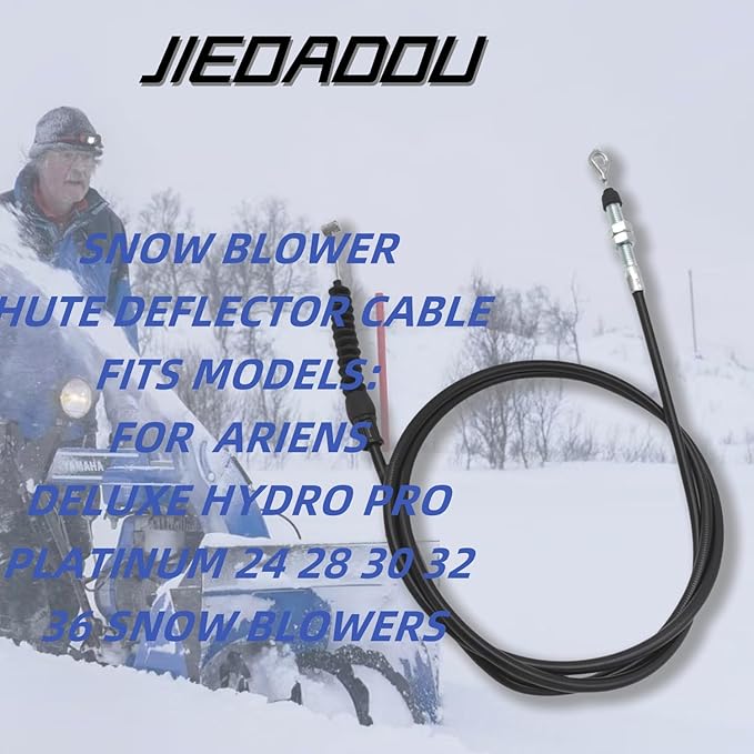 06900406 Snow Blower Chute Deflector Cable - Compatible with Ariens ST824E, ST1027LE, ST1130DLE, ST924DLE, ST927LE, ST1130LET, Deluxe Track 24/27, Pro 26/28/32/36