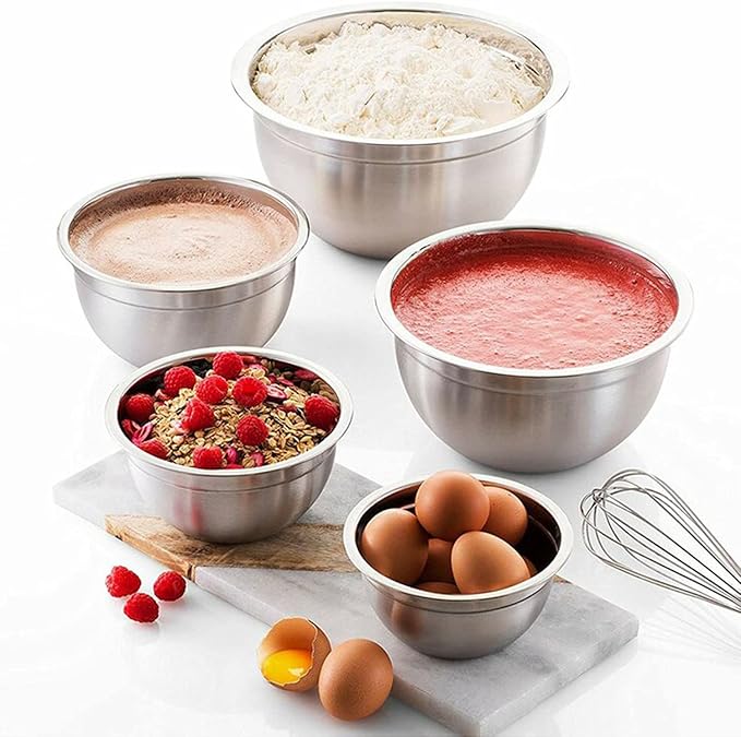 YBM HOME Heavy Duty Professional Stainless Steel Mixing Bowl – Commercial Grade Deep Prep & Serving Bowl for Baking, Cooking, Dough Mixing & Food Prep, Dishwasher Safe, 0.75 Quarts, Pack of 48
