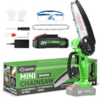 Saker Mini Chainsaw Cordless,6 Inch Chainsaw, Mini Electric Chainsaw Cordless Battery Powered,One-Hand Portable Chain Saw for Tree Trimming, Pruning&Wood Cutting, Gift for Men Dad Husband Father 2025