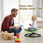 Kids Swivel Chair, Spinning Chair for Kids, Sit and Spin Chair for Kids,Balance Physical Therapy Equipment, Training Body Coordination，Sensory Spinning Seat for Kids (Green)