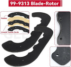 GELASKA 99-9313 Snow Blower Paddles with 55-8760 Scraper Replaces Toro 125-1128, 55-9250, 55-9251, 88-0771 for Toro CCR 2000, CCR 2400, CCR 2450, CCR 2500, CCR 3000, CCR 3600, CCR 3650 Snowthrowers
