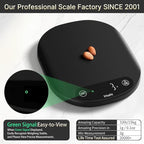 Vitafit 33lb/15kg Digital Food Scale in High Precision 0.1oz/1g, Our Own Kitchen Scale Professional Factory Since 2001, Home and Kitchen Essentials for Cooking and Baking, LED, 3*AAA Batteries, Black