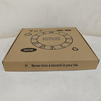 Maxstar Large Round Wall Clock for Living Room Decor Battery Operated Non Ticking Black Metal Wood Clocks for Home Living Room Garden Farmhouse Office Kitchen Decoration -24 inch