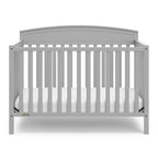 Graco Benton 5-in-1 Convertible Crib (Pebble Gray) – GREENGUARD Gold Certified, Converts from Baby Crib to Toddler Bed, Daybed and Full-Size Bed, Fits Standard Full-Size Crib Mattress