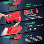 Power Inverter Compatible with Milwaukee 18V Battery,Ecarke Real 200W Portable Power Supply Inverter,DC 18V to AC 110V~120V Battery Station with 2 USB&AC Powered Outlet Phone Charger