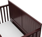 Graco Hadley 5-in-1 Convertible Crib with Drawer (Espresso) – Crib with Drawer Combo, Includes Full-Size Nursery Storage Drawer, Converts from Baby Crib to Toddler Bed, Daybed and Full-Size Bed