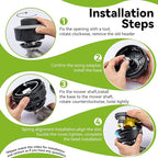 KAITAI Universal Weed Eater Head Replacement-Only Fit Left-Hand Thread,Easy Feed Trimmer Head Weed Wacker Head for Echo, Ego, Dewalt,Stihl,Ryobi, with 14ft 095" Trimmer Line,6 Adapts,Simple Tap & Go