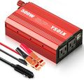 YSOLX 500W Power Inverter 12V to 110V for Vehicles with Dual Fast Charging 24W USB and 2 AC Outlets, Ideal for Road Trips, Camping, and Vehicle Power Needs