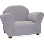 Keet Roundy Kid's Chair Gingham, Wood, Navy