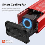 300W Car Power Inverter - Fast Charging PD 65W USB-C & QC3.0 Ports - 12V DC to 110V AC Converter for Vehicles with Multi-Protection