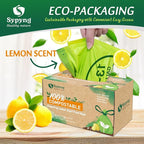 13-17 Gallon Compostable Trash Bags (50-Pack) Heavy-Duty & Durable, 1.1 Mil Thick | 100% Biodegradable for Large Bins | Certified ASTM D6400, BPI & OK Compost HOME, Eco-Friendly & Recyclable