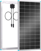 200W Solar Panel N-Type 16BB, 24V RV Solar Panel 200 Watt, 25% High Efficiency, IP67 Monocrystalline PV Module Solar Charger for Roof Boat Camping Van Trailer Cabin Off-Grid Applications