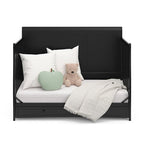 Graco Asheville 4-in-1 Convertible Crib with Drawer (Black) – GREENGUARD Gold Certified, Crib with Drawer Combo, Full-Size Nursery Storage Drawer, Converts to Toddler Bed, Daybed and Full-Size Bed