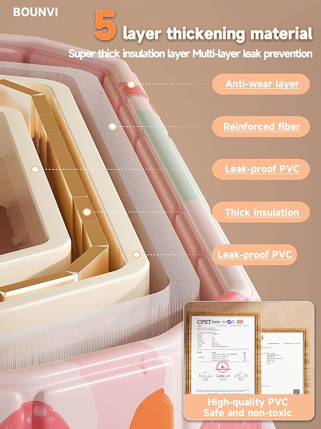 47''Portable insulated bathtub, Ice Bath Tub for Athletes, Inflation-free bathtub for shower, Ice Plunge Tub with Cover, Baths at Home & Outdoor