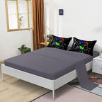 Kids Gaming Bedding Sets, 6 Piece Gamer Comforter Sets for Teens Boys Queen Size for Bedroom Comforter Set Adult 3D Gamepad Microfiber Bedding Sets Fits All Season