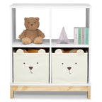 Delta Children babyGap Graham 4-in-1 Convertible Crib with Storage Drawer + Brannan Bear Bookcase with Bins + Brannan Bear Wall Shelf with 4 Hooks, Bianca White (Bundle)