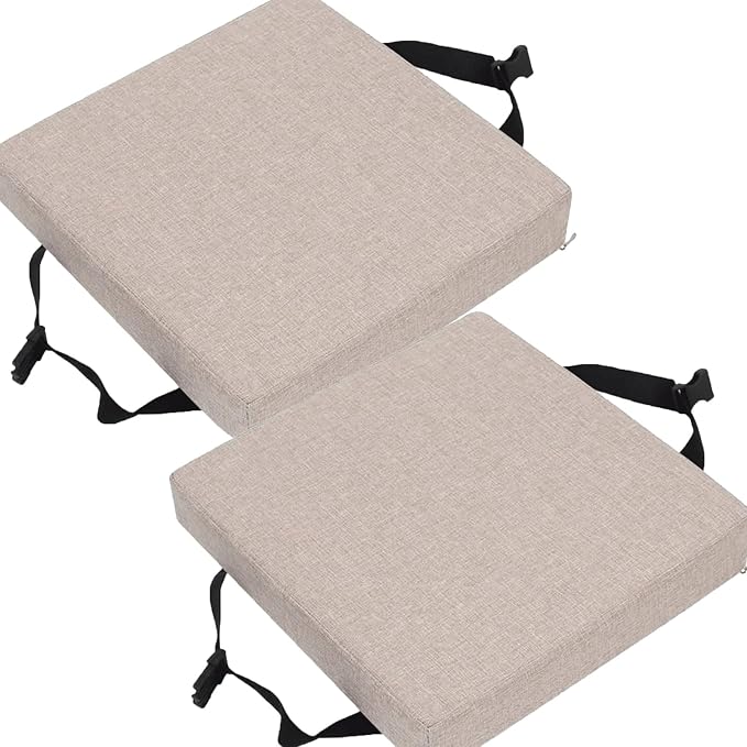 Stool Cushion Square Set of 2 for Bar Stool 14x14/15*15/12*12 Thick 5/8cm Dining Chair Pads (Color: 9#)