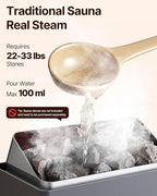 VEVOR Sauna Heater,220V Electric Sauna Stove, Steam Bath Sauna Heate 3h Timer and Adjustable Temp for Max. 176-318 Cubic Feet, Home Hotel Spa Shower Use (6KW) FCC Certification