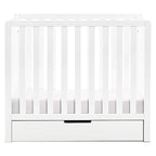 Carter's by DaVinci Colby 4-in-1 Convertible Mini Crib with Trundle Drawer in White, Greenguard Gold Certified, Undercrib Storage