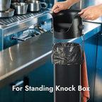 CURTA 30-Pack Large Garbage Bags for Espresso Standing Knock Box, Heavy Duty Liners, Tear Resistant, Cafe Accessories