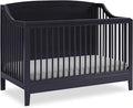 Delta Children Campbell 6-in-1 Convertible Crib - Greenguard Gold Certified, Midnight Grey