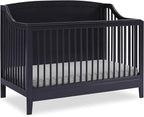 Delta Children Campbell 6-in-1 Convertible Crib - Greenguard Gold Certified, Midnight Grey