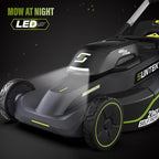 SUNTEK 40V 21-Inch Cordless Lawn Mower, Upgarded Battery Powered Self-Propelled Lawn Mowers, 2 x 4.0Ah Lithium-ion Battery and Rapid Charger Included, Digi-Brushless, APP Compatible, SLM4521
