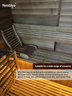 Sauna Headrest Pillow, Bamboo