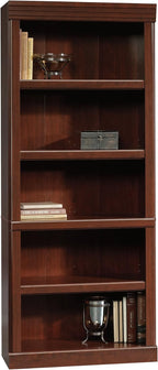 Sauder Heritage Hill Library/Book shelf, L: 29.80" x W: 12.99" x H: 71.26", Classic Cherry finish