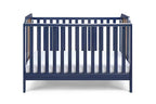 Suite Bebe Brees Convertible Island Crib in Midnight Blue and Vintage Walnut, 53.5x37.5x30.5 Inch (Pack of 1)