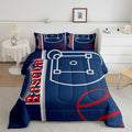Feelyou Baseball Bedding Set Queen Size Sports Game Comforter Set for Kids Boys Girls Decor Baseball Gaming Comforter Microfiber Ball Duvet Set Bedroom Quilt Set