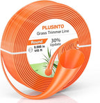 String Trimmer Line .080", 445 Feet Weed Eater String, Round Trimmer Line for Universal Replacement, Orange Premium Nylon String Trimmer Line for Light Grass&Weeds