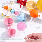 8PCS Silicone Lollipop Popsicle Molds,Reusable Homemade Popsicle Molds, DIY Ice Pop Maker for Kids, BPA Free Reusable Ice Cream Molds with Sticks(radom,with funnel)