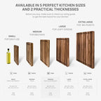 Teakhaus Carving Board with Juice Groove - Medium (M) Teak Wood Cutting Board 18”L x 14”W x 1” Thick - Lightweight, Sustainably Harvested & FSC Certified - Knife Friendly with Beeswax Oil Finish