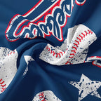 3D Baseballs Comforter Twin Size,Blue Baseball Kids Comforter Set,3Pcs Bedding Set Printed Comforter with 2 Pillowcases,Down Alternative,Soft and Lightweight,for All Seasons