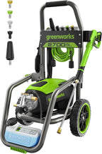 Greenworks Pro Brushless 2700 PSI (CSA Certified) 2.3 GPM Max / 1.2 GPM Electric Pressure Washer (Foldable Handles, Rugged Steel Frame, 25 FT Hose, 35 FT GFCI Power Cord)