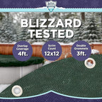 Buffalo Blizzard Ripstopper 28 ft Round Winter Pool Cover | Green Heavy Duty Cover for Closing Above Ground Swimming Pools | Easy to Install | Cold & UV Resistant | Shields from Seasonal Debris