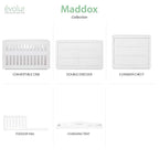 Dream On Me Evolur Maddox Modern Crib, Weathered White