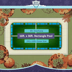 Buffalo Blizzard Supreme 16 ft x 36 ft Rectangular Winter Pool Cover | Green/Black | Closing Inground Swimming Pools | Easy to Install | Heavy Duty, Cold & UV Resistant | Shields from Seasonal Debris