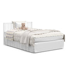 Graco Teddi 5-in-1 Convertible Crib (White) – GREENGUARD Gold Certified, Converts to Daybed, Toddler & Twin Bed with Headboard and Footboard, Adjustable Mattress Height