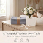 Urban Villa Cloth Napkins Cotton 20x20 (Set of 12) Gray